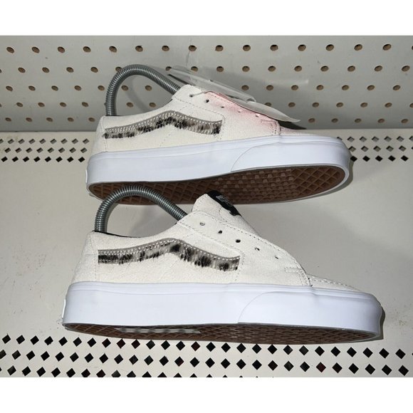VANS Sk8-Low Soft Suede Womens Athletic Shoes Size 5.5 Marshmallow Dalmation - Picture 5 of 9
